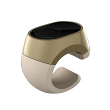 Remote Control Ring Wireless -Compatible Mobile Remote Control Ring Support Smartphone/PC/BT Keypad Golden