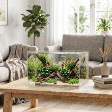 PawHut 24L Fish Tank with Protective Base Mat 40 x 25 x 25 cm