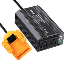 300W Car Power Inverter for Li-Ion Battery Outdoor Inverter AC110V/DC20V Power Station Generator
