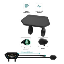 UKS6 Electric Scooter LCD Meter Color Screen 24V-72V Electric Bicycle Dashboard E-Bike Display Waterproof 5PIN