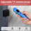 4 Pack 6.5ft Retractable Remote Control Tether with Adjustable Locking Cord, TV Remote Finder and Security Lanyard 4