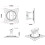 Multi Functional Projector Gimbal Desktop Bracket Lifting Bracket Wall Mounted Bracket 360 Degree Rotating Bracket White 7