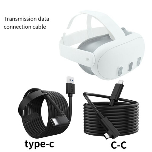 For Meta Quest3 3.0 Link Cable Steam VR High Speed Stable Data Transmission Can Cast the Screen Connection Cable,A 2