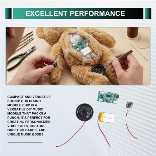 Programmable Sound Module - DIY Music Voice Module Chip with Speaker, Can Sound Music 2