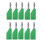 10pcs/Set Connector Plug J.10054 4mm Stackable Plug Banana Plug Face Connector Wire Multi-Function Plugs,Green 1