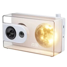 M6 Moonlight Music Box Speaker Support TF Card AUX Computer Connection Clock Transparent Sound Box B