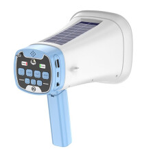 Solar Megaphone Speaker Portable Wireless BT PA Bullhorn Outdoor Recording Speaker Multifunctional Handheld Amplifier,B