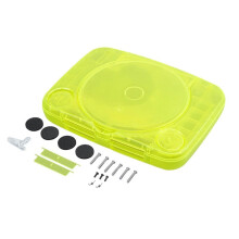 Vervangende Behuizing voor PS ONE-Behuizing ABS-Materiaal Behuizing Behuizing voor PS1-Console PSX-Gamebehuizing Fluorescerend Geel
