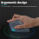 JOMAA Ergonomic Vertical Wireless Mouse with Function Adjustment Knob, 2.4G Dual-Mode Wireless Rechargeable Mouse Black 5
