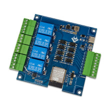 ESP32 Modbus 4 Channel Relay Module 9-24V TYPE-C with RS485 WIFI Support Modbus