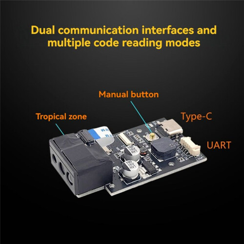 GM69Pro 1280x800 CMOS OCR/1D/2D Barcode Scanner Module USB UART Interface QR Code Barcode Reader Ondersteuning OCR Paspoort 2