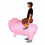 Costume gonflable de cochon volant, adulte 3