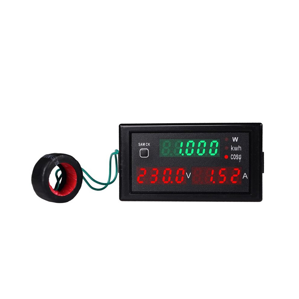 100A Ac Electric Display Voltage Current Active Power Factors Kwh Voltmeter Ammeter Panel Meter Wattmeter Reset,A 4762428402373