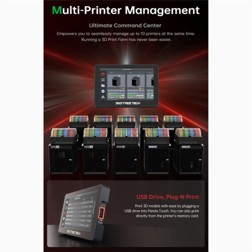 BIGTREETECH Panda Touch Tela Sensível Ao Toque de 5 Polegadas Wifi Display para  P1P P1S Multi-Printer Control Klipper Screen 2