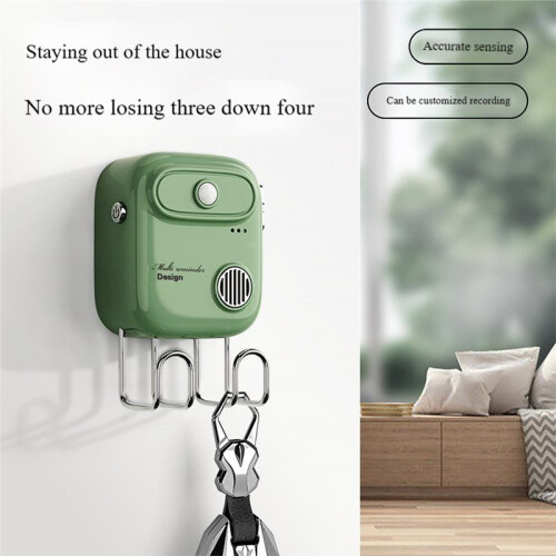Exit Reminder  Voice Reminder Artifact Automatic Intelligent Induction to Go Out for Forget Your Keys Sensor White 2