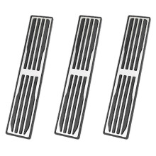3X compatible with 2016-2019 Leopard XE XF E-Pace F-Pace Range Rover Velar Footrest Steel Foot Rest Dead Pedal Cover Accessories
