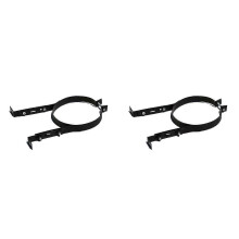 2X Chimney Pipe Holder Bracket 15CM Stainless Steel Adjustable Wall Support Hanging Fixing Clip Stove Pipe Hanger