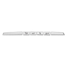 6PCS Car Driving Auxiliary Button Sticker Trim Silver Aluminium Alloy Replacement compatible with X5X6 10?13