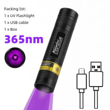 Mini UV Led Blacklight Flashlight Usb Rechargeable Nail lamp Pet Stain Leakage Marker Ore Money Scorpion Detection lights