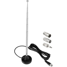 Magnetic Base FM Radio Antenna Telecopic for Sherwood Indoor Digital HD FM Radio