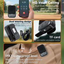 Bike Speakers Portable Dual Pairing FM Radio TF Card Support Collar-Clip Speaker for Cycling Hiking Camping