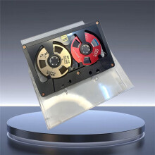 Blank Audio Cassette Tape 50 Minute Reel to Reel Double Sided Metal Reel Hollow Case for DIY Recording B