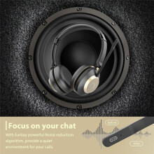 Black Gold Double-Sided  Mounted Noise Cancelling  Wireless Communication BT882C Replace Microphone Pole