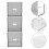 1pcs Plastic Cosmetic Storage Organizer 3