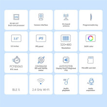 Waveshare ESP32-S3 Development Board 3.5inch LCD Capacitive Touch Display Wi-Fi 2.4G+BLE 5 Support AI XiaoZhi