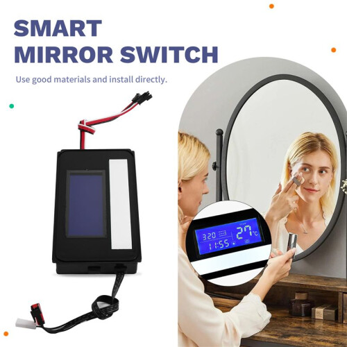 K3014AF LED Mirror  Touch  with  and Temperature Display System  Mirror for Bathroom Cabinet Sideboard 2