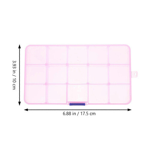 5pcs Plastic Tools Storage Container 15-compartment Parts Storage Boxes 1