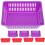 Storage Baskets Plastic Coin Storage Baskets Red 8Pcs 2