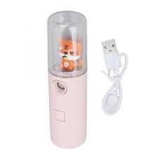 Mini Facial Humidifier Misting Bottle for Skincare Ultrafine Mist Portable Handheld Steamer Cute Tiger Design Moisturizing Humidifier for All Skin
