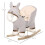 Balanço infantil em formato de burrinho cinza, 61 cm 5
