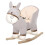 Balanço infantil em formato de burrinho cinza, 61 cm 2