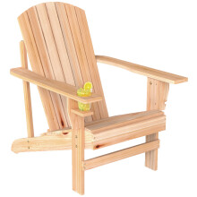 Adirondack Silla para Jardín Marrón 72 x 95 x 93 cm