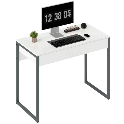 Homcom Escritorio Blanco 100 x 50 x 75 cm