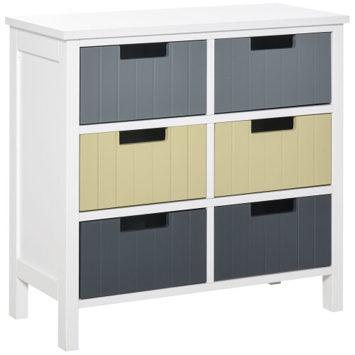 Homcom Cómoda de Madera Blanco 62 x 28 x 58 cm