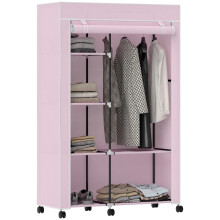 Armario de Tela Rosa 103 x 43 x 162.5 cm