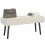 Homcom Banco de Cama Beige 100 x 36 x 45 cm 1