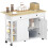 Homcom Isla de Cocina Blanco 120 x 65 x 89 cm 1
