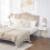 Homcom Mesitas de Noche Blanco 40.5 x 30.5 x 60 cm 2
