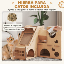 Rascador para Gato Marrón 78 x 66 x 57 cm
