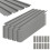 Outsunny Paneles Acero Galvanizado Gris 129 x 45 cm 1
