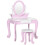 ZONEKIZ Tocador Infantil Rosa 65.5 x 46 x 93 cm 1