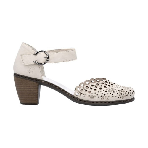 Rieker Sandales - RIEKER - Cuir - Talon large - Beige - Bride réglable 1