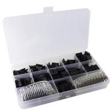 620Pcs Dupont Connector 2.54mm,Dupont Cable Jumper Wire Pin Header Housing Kit,Male Crimp Pins+Female Pin Connector