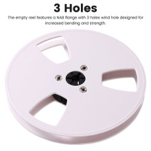 Bobine de Bande Vide 1/4 5 Pouces pour ReVox Studer, Bobine de Prise de Son avec 3 Trous, Pièce de Remplacement Du Moyeu NAB A