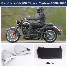 Motorcycle Battery Cover Side Fairing Cover Protector for Vulcan VN900 Classic Custom 2006-2020 Chrome Plated