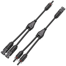 AFERIY 30CM Solar Panel Cable 1 to 2 Y Branch, Photovoltaic Plug Distributor with Y Branch Parallel Adapter for Solar Connectors